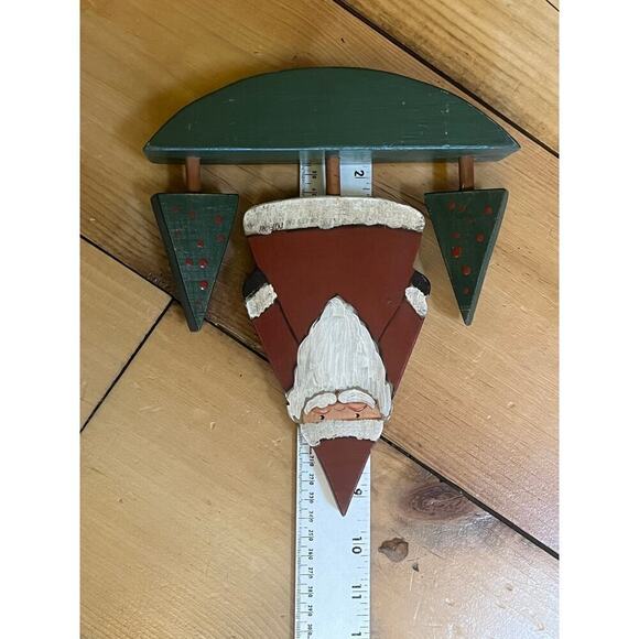 Vintage Hand Made/Painted Christmas Santa Claus Decor. Pegs. Christmas tree. - Picture 7 of 8